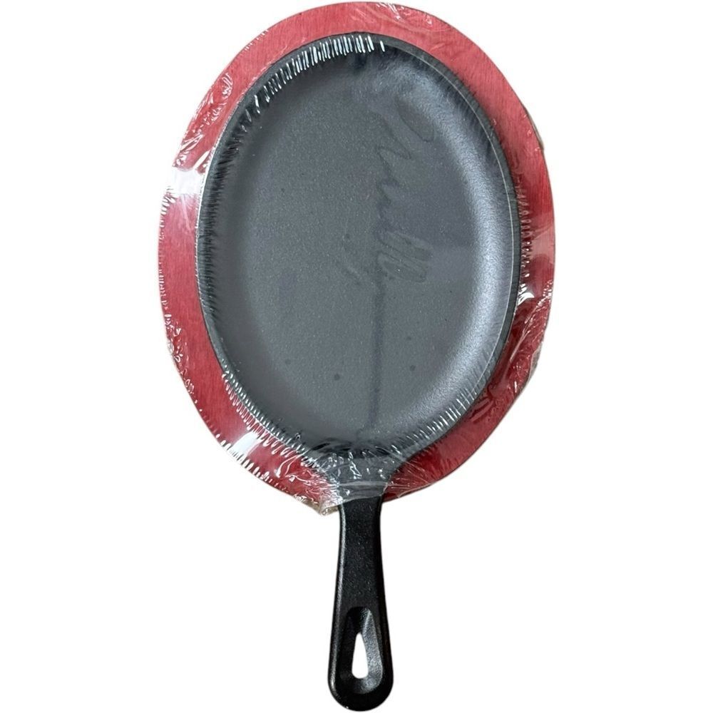 Lodge Red Oval Cast Iron Cooking Skillet. Cookware. Kitchen Tools. NEW.